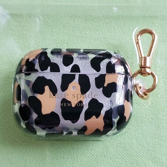 KATE SPADE LEOPARD AIRPODS PRO CASE:NIB LEOPARD - Picture 2 of 9